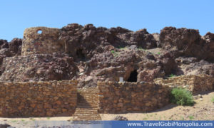 meditation caves at Khamar Monastery area