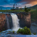 view of Orkhon Waterfall