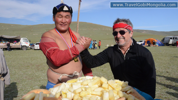 our customer during local Naadam Festival in North Mongolia