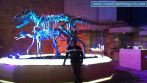 our customers is inside of Dinosaur museum of Mongolia in Ulaanbaatar