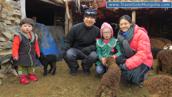 visiting to kazakh nomadic family during Western Mongolia tour