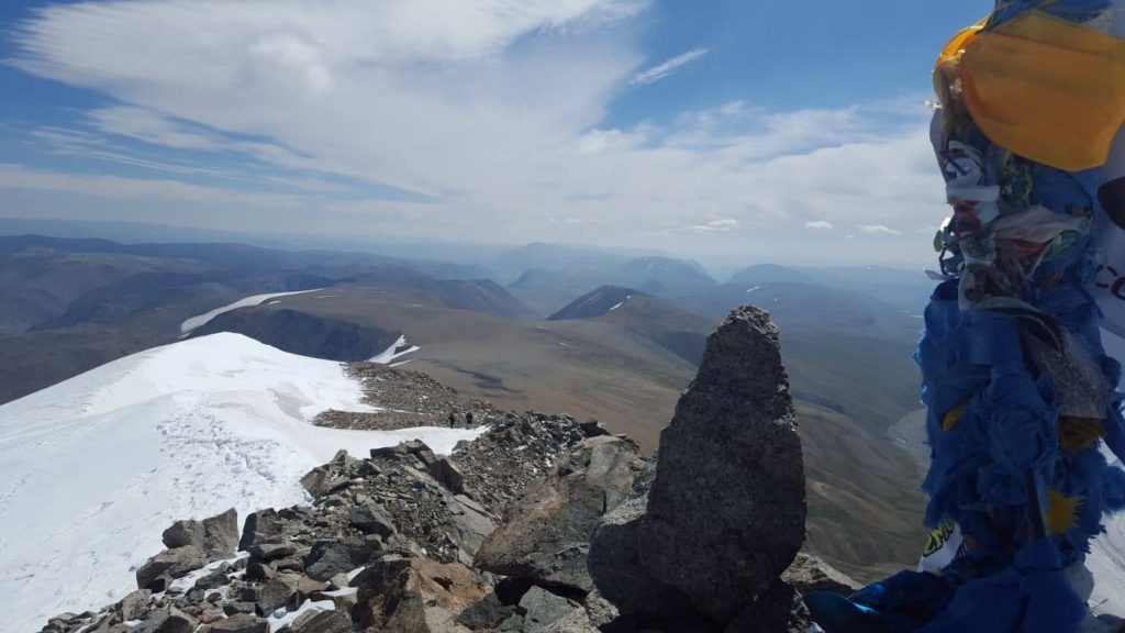 top view from the Malchin Peak