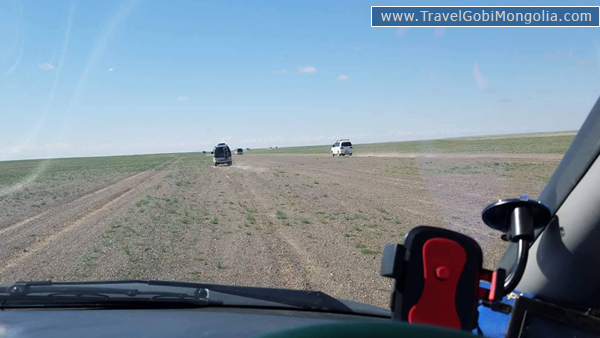 Riding to Bayanzag from Ongi Monastery Ruin