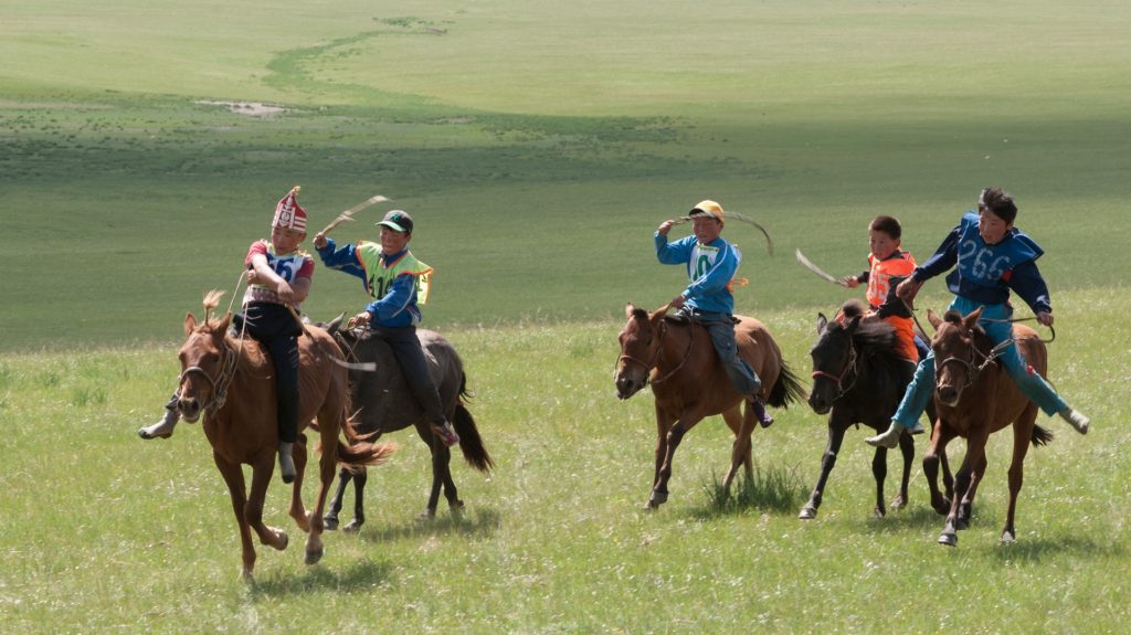 horse race during Naadam Festival