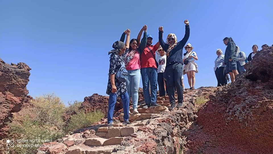 Tourists from Bangladesh visiting Khamar Monastery