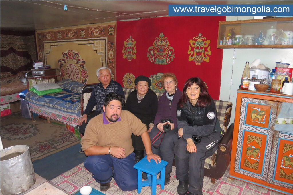 Our company's customers are staying at a local ger guesthouse in a village in Northern Mongolia