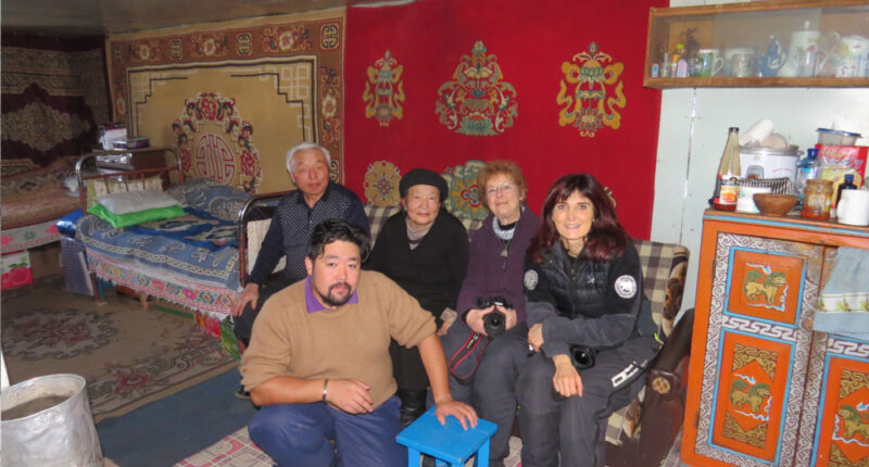 Our company's customers are staying at a local ger guesthouse in a village in Northern Mongolia