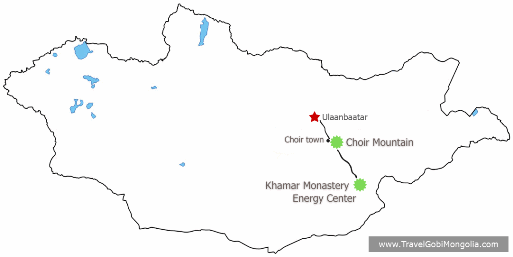 Dornogobi World Energy Center Shambala Tour tour map