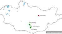 A Day Join Tour of Gobi Desert tour map