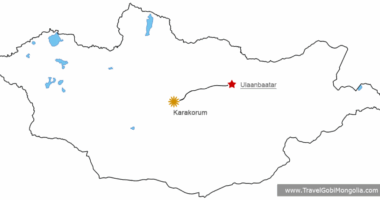 Kharkhorin join tour map