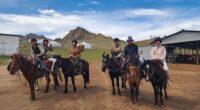 our customers are riding horse in Gorkhi-Terelj National Park