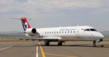 MIAT domestic flight plane